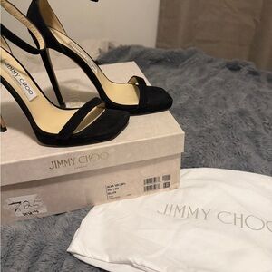 Jimmy Choo Alva 120 Suede Women’s Heel Sandals